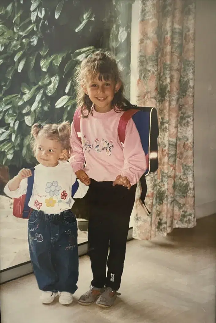 Samanta et Stéphanie enfants, les deux coachs de l’accompagnement Menthe et Grenadine